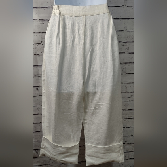 I C Collection by Connie K Linen Tank/Crop Pants Set - Picture 5 of 8